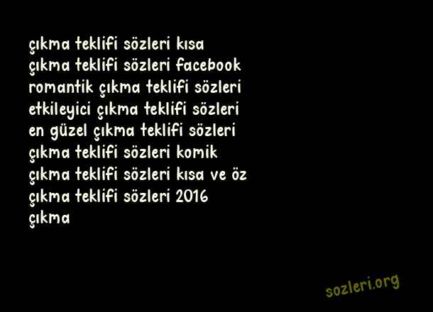 Çıkma Teklifi