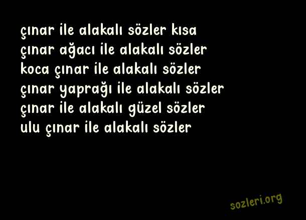 Çınar