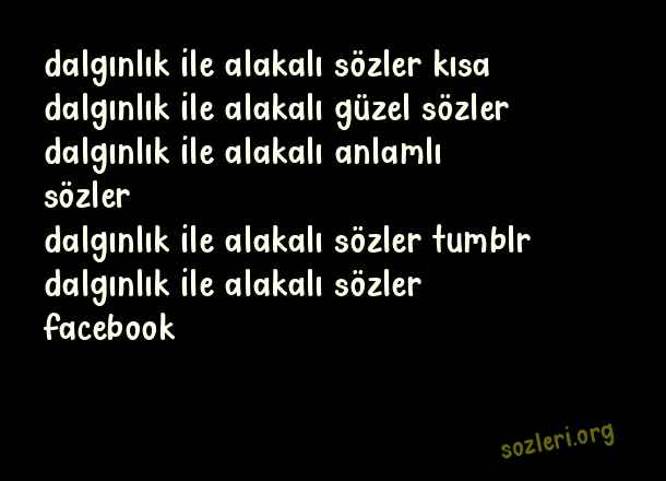 Dalgınlık