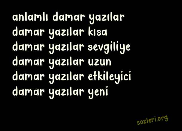 Damar Yazılar
