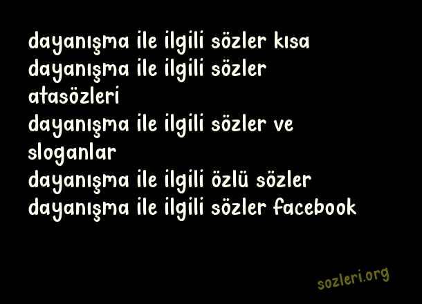 Dayanışma