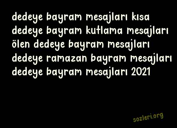 Dedeye Bayram