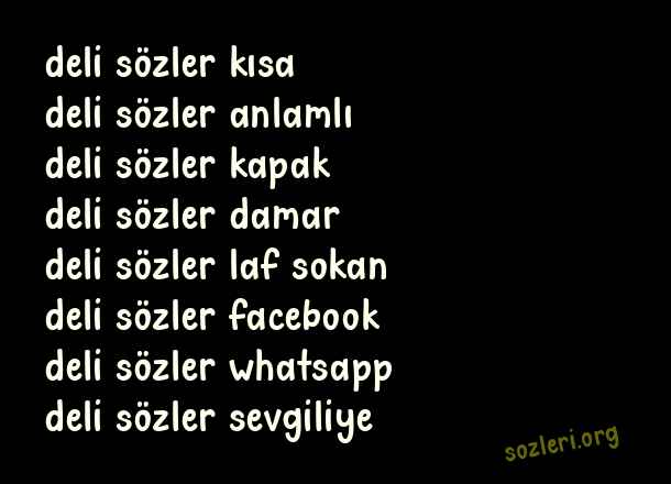 Deli Sözler