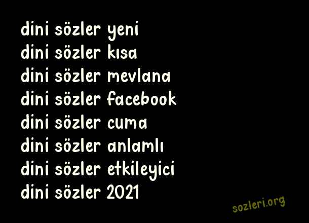Dini Sözler