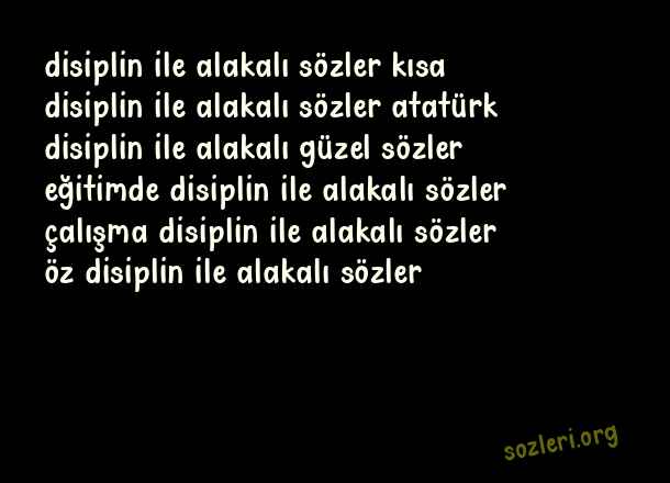 Disiplin
