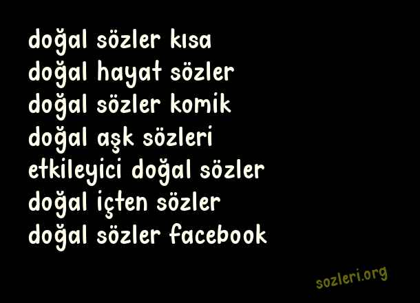 Doğal Sözler