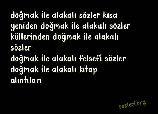 Doğmak