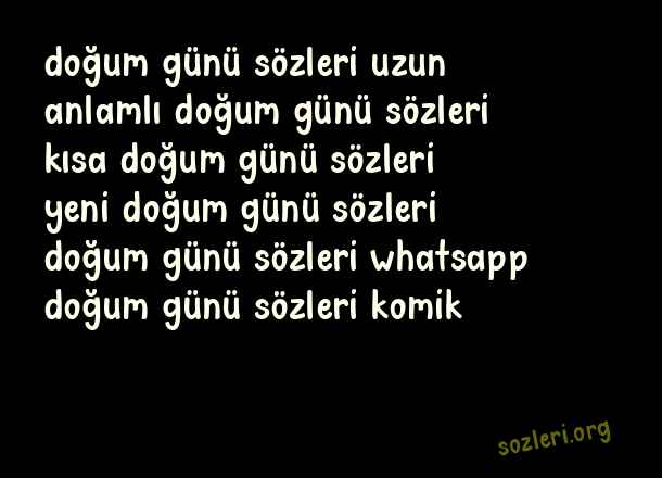 Doğum Günü