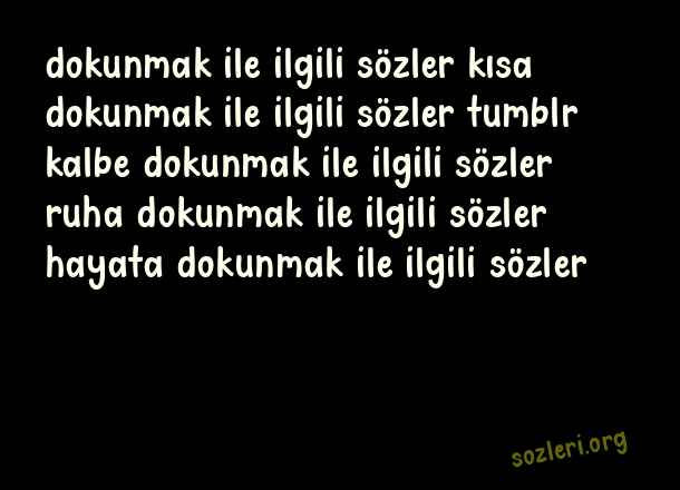 Dokunmak