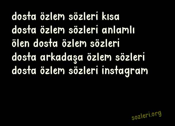 Dosta Özlem