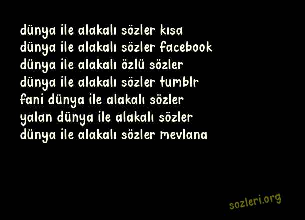 Dünya