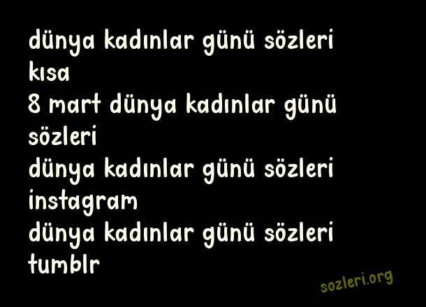 Dünya Kadınlar Günü