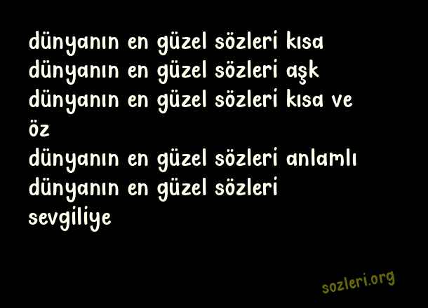 Dünyanın En Güzel