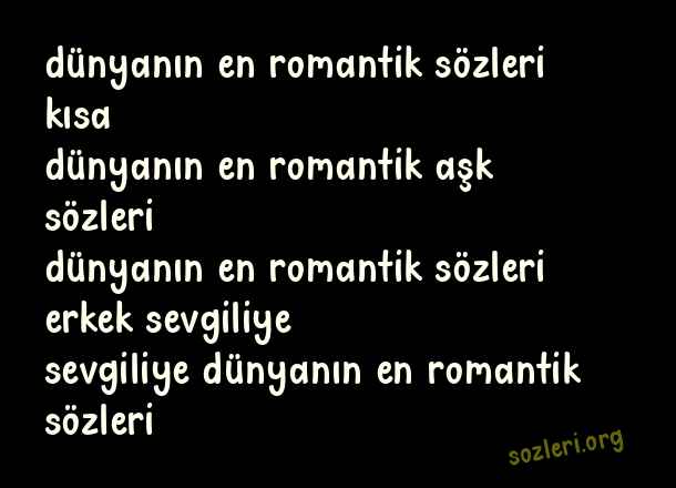 Dünyanın En Romantik