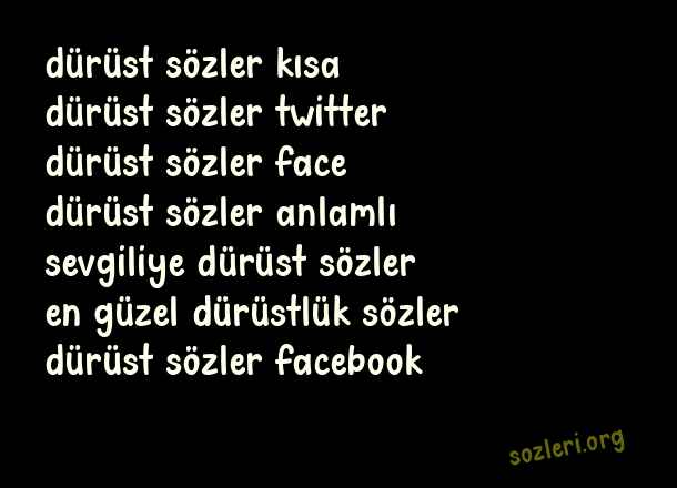 Dürüst Sözler