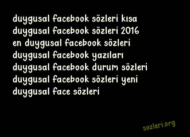 Duygusal Facebook