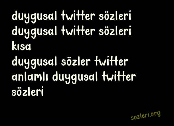 Duygusal Twitter