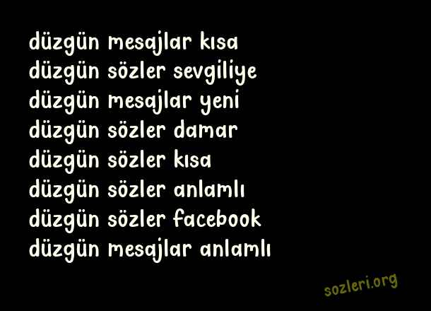 Düzgün Sözler