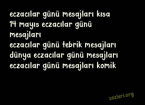 Eczacılar Günü