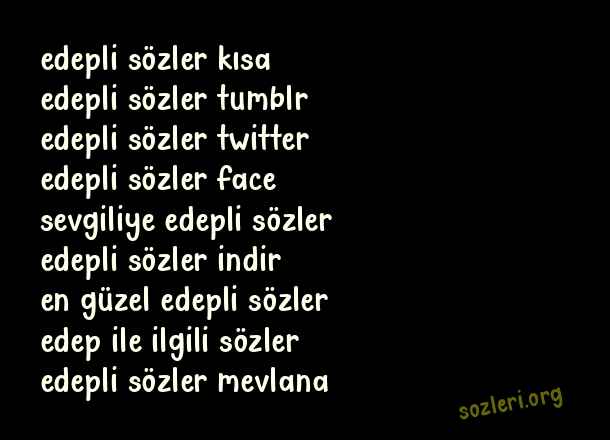 Edepli Sözler