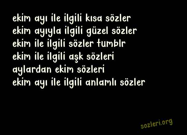 Ekim Ayı