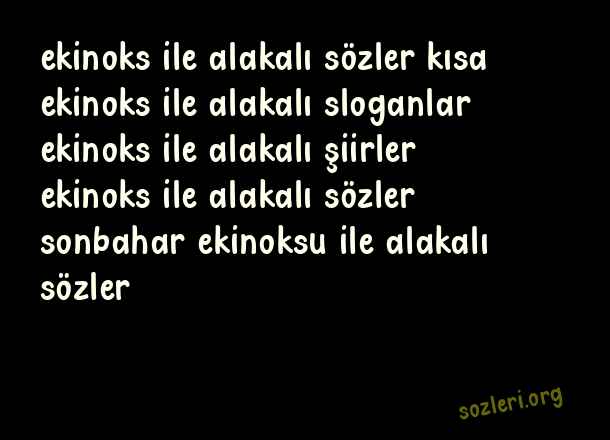 Ekinoks