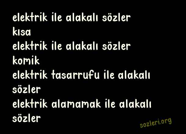 Elektrik