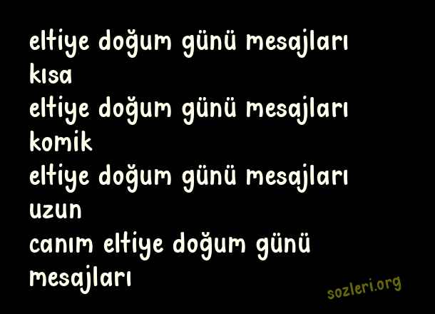 Eltiye Doğum Günü