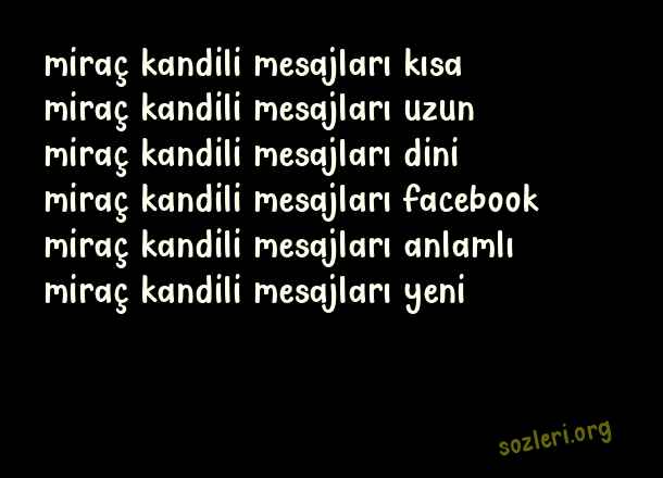 En Güzel Miraç Kandili