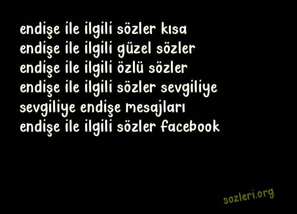 Endişe