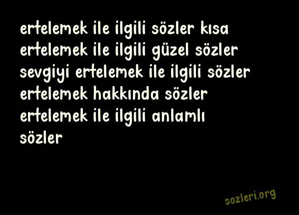 Ertelemek