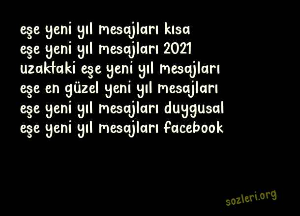 Eşe Yeni Yıl