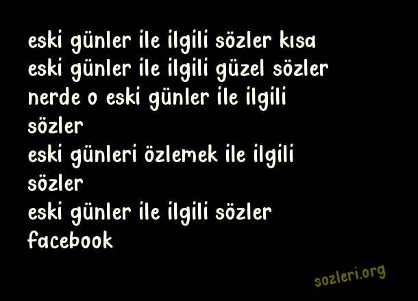 Eski Günler