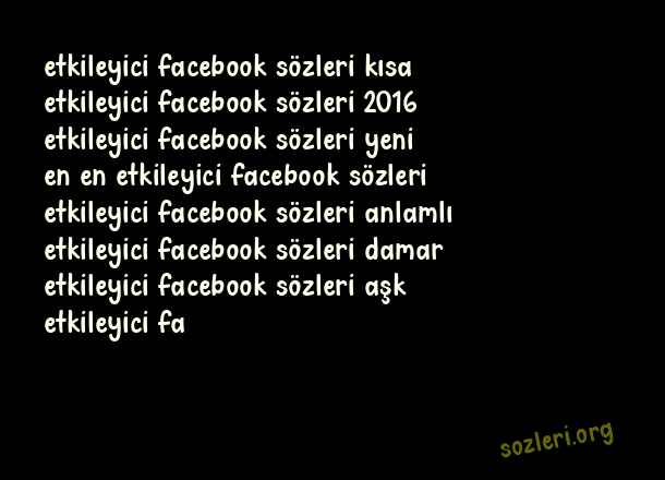 Etkileyici Facebook