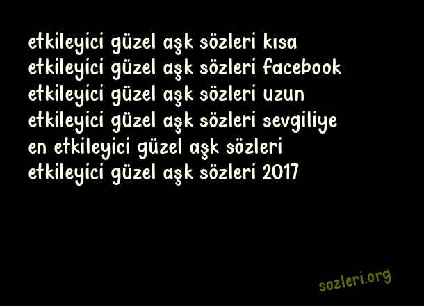 Etkileyici Güzel Aşk