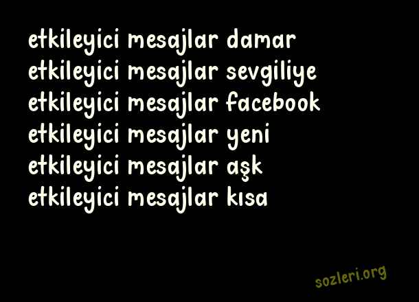 Etkileyici Mesajlar