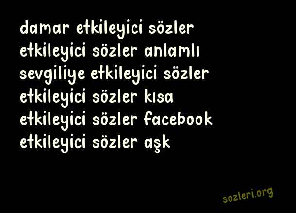 Etkileyici Sözler