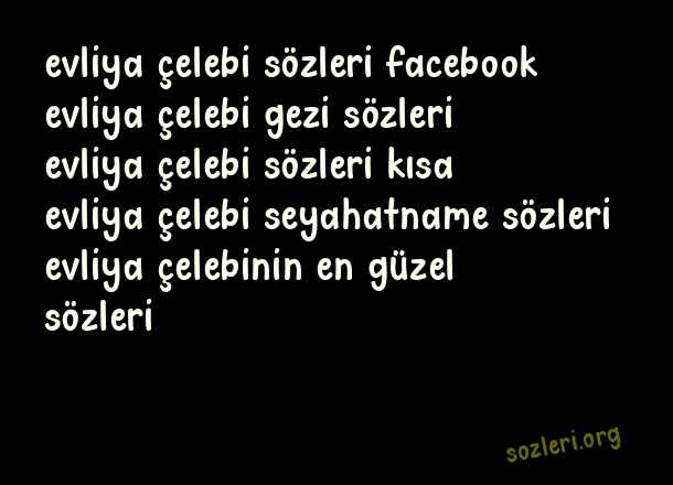 Evliya Çelebi