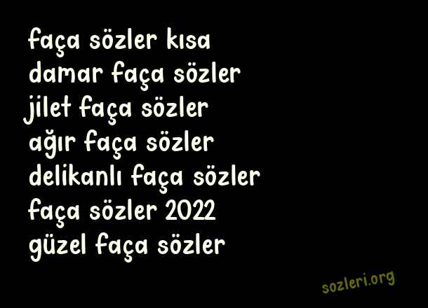 Faça Sözler