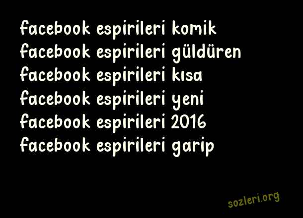 Facebook Espirileri