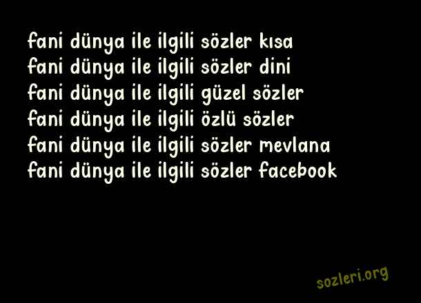 Fani Dünya