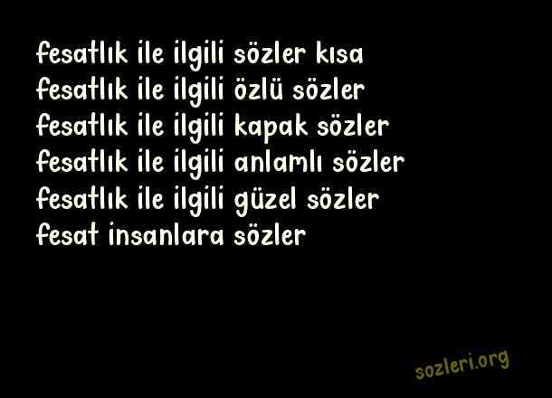 Fesatlık