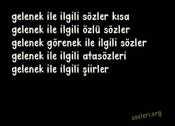 Gelenek