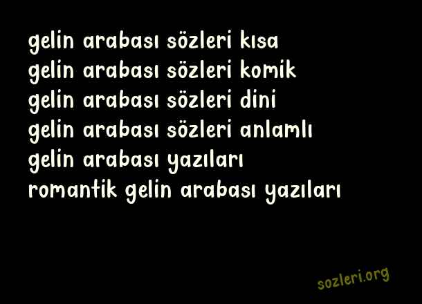 Gelin Arabası