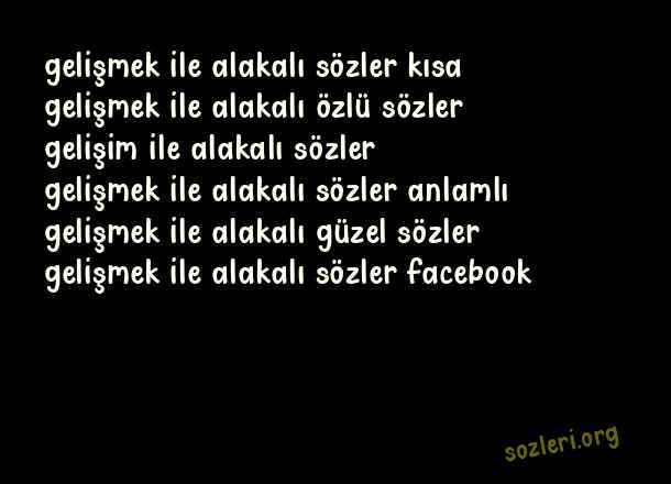 Gelişmek
