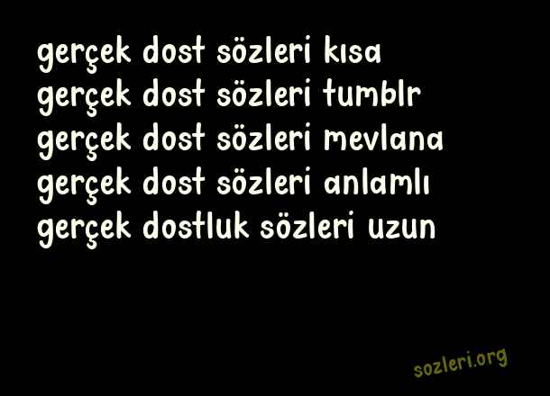 Gerçek Dost