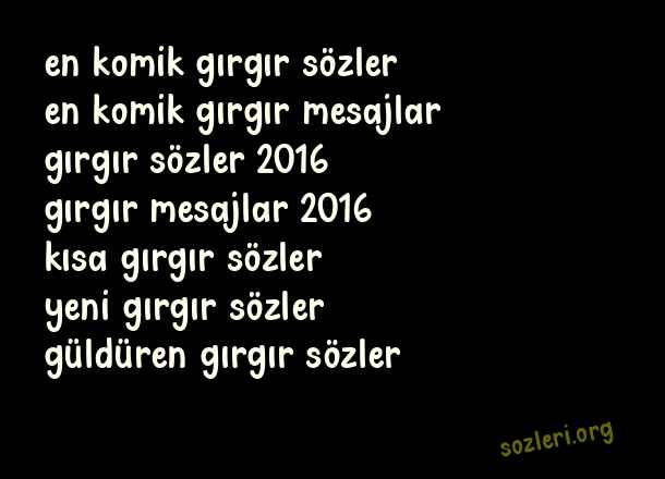 Gırgır Sözler