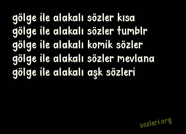 Gölge
