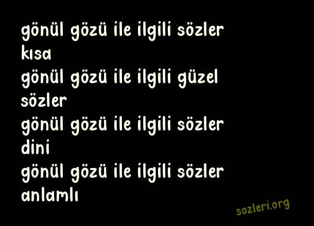 Gönül Gözü