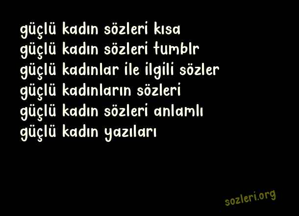 Güçlü Kadın
